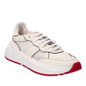 Bottega Veneta men’s speedster logo monogram leather low top sneakers NEW